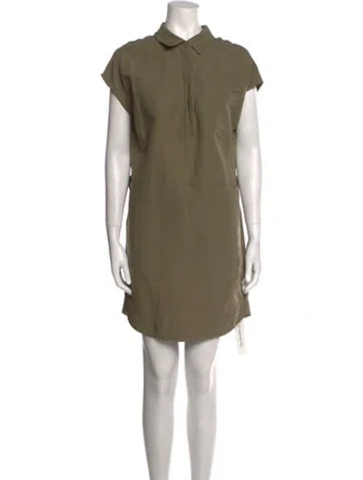 Pre-owned Co Mini Dress In Green