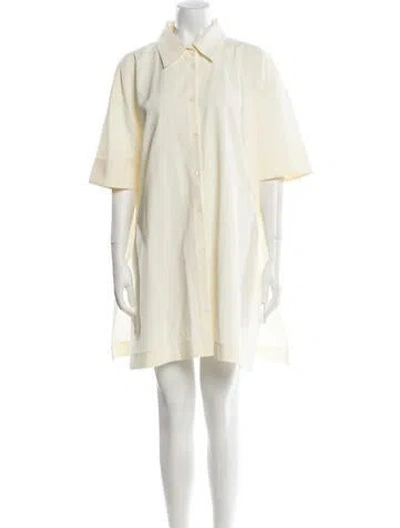 Pre-owned Co Mini Dress In White