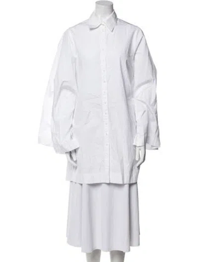 Pre-owned Co Mini Dress In White