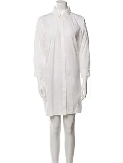 Pre-owned Co Mini Dress In White