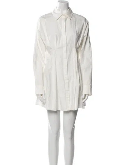 Pre-owned Co Mini Dress In White