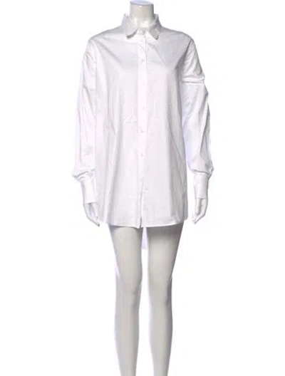 Pre-owned Co Mini Dress In White