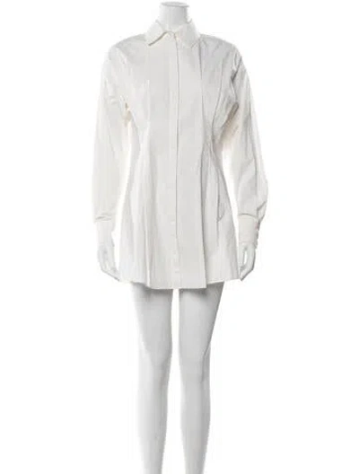 Pre-owned Co Mini Dress In White