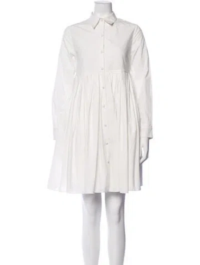 Pre-owned Co Mini Dress In White