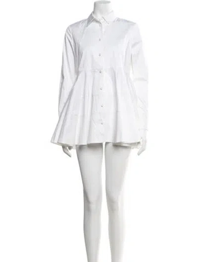 Pre-owned Co Mini Dress In White