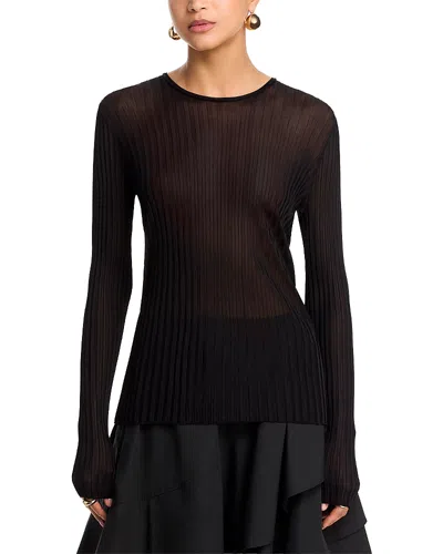 Co Mixed Long Sleeve Shirt In Brown