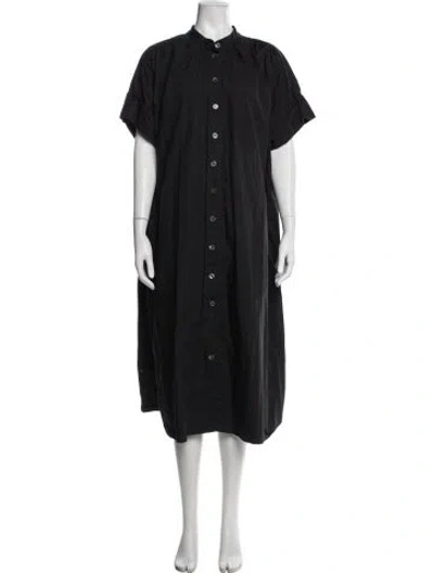 Pre-owned Co Mock Neck Long Dress In Black