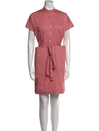 Pre-owned Co Mock Neck Mini Dress In Pink