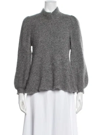 Pre-owned Co Mock Neck Sweater In Gray