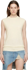 Co Off-white Crewneck Vest In 110 Ivory