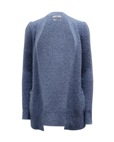 Co Open Cardigan In Blue Cashmere