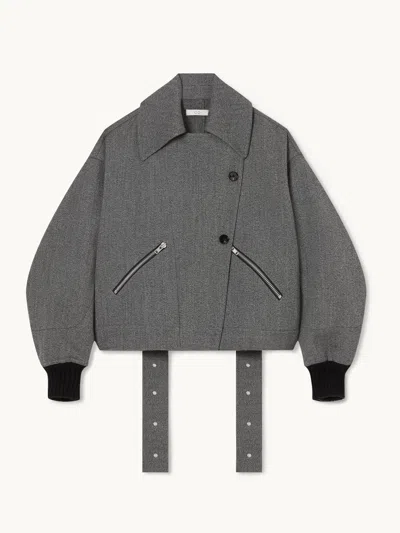 Co Oversize Engineered Bomber Grey L In Gray