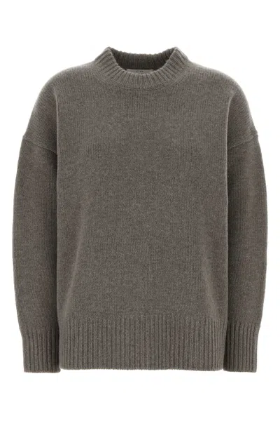 Co Oversize Wool-cashmere Blend Sweater In Grey