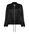 Co Oversized Drawstring Bomber Jacket In Black