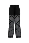 Co Sheer-panelled Wide-leg Trousers