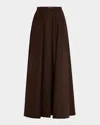 Co Parachute Maxi Skirt In Cholate