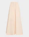 Co Crinoline Double Layer Maxi Skirt In Pink