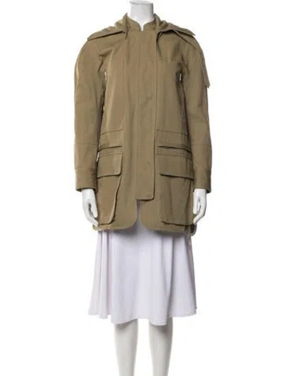 Pre-owned Co Parka In Green