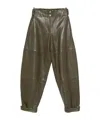 Co Patch Pocket Casual Pants In Green