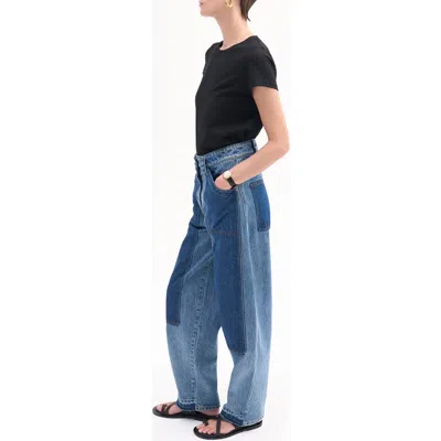 Co Patchwork Pant In Blue