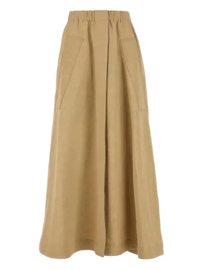 CO PLEATED A-LINE SKIRT