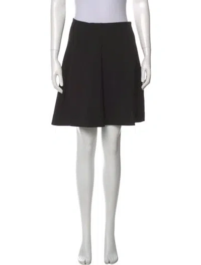 Pre-owned Co Pleated Accents Mini Skirt In Black