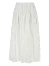Co White Polyester Blend Skirt In White