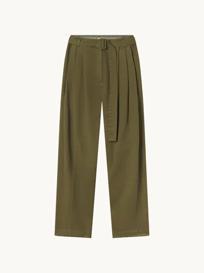 Co Pleated Pant Avocado 6 In Multi
