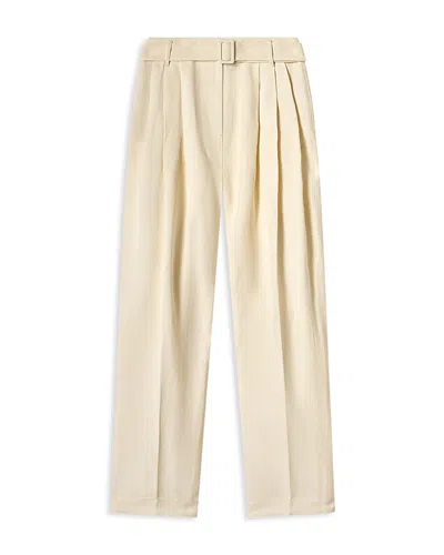Co Pleated Pants In Neutral