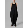 Co Pliss Tank Dress In Black