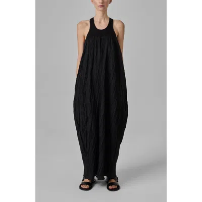 Co Pliss Tank Dress In Black
