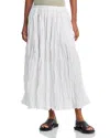 Co Long Plisse Skirt In Optic White