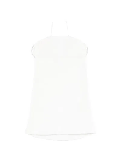 Co Plisse Top In White