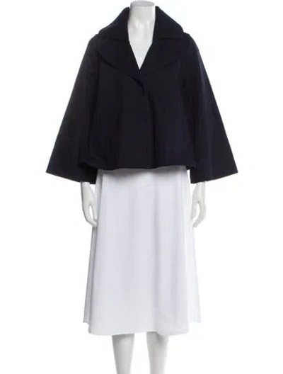 Pre-owned Co Poncho In Blue