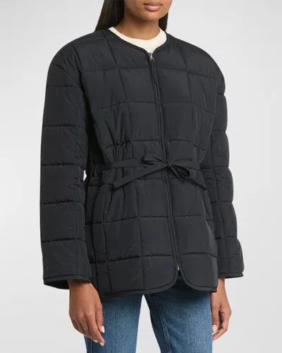 Co Quilted Zip Jacket In Black