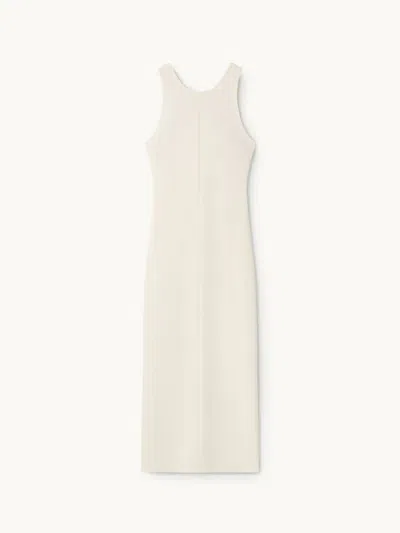 Co Racerback Tank Dress Milk L In White