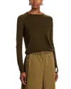 Co Raglan Cashmere Crewneck Sweater In Green