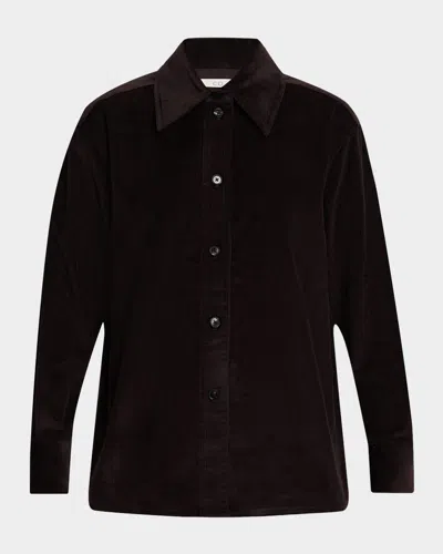 Co Rduroy Shirt Jacket In Black