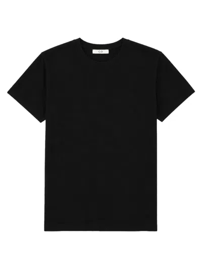 Co Relaxed Fit Round Neck Cashmere T-shirt In Black