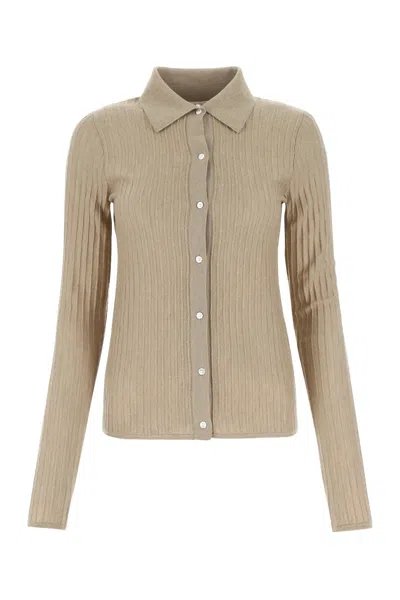 Co Ribbed Knit Button-front Cardigan In 261