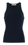 CO RIBBED-KNIT COTTON-BLEND TANK TOP