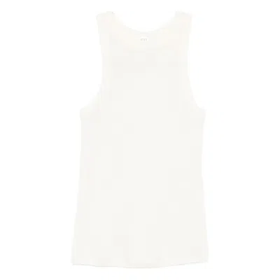 Co Ribbed Tank Top In White