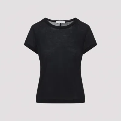 Co Black Fitted Tton T-shirt In Blue