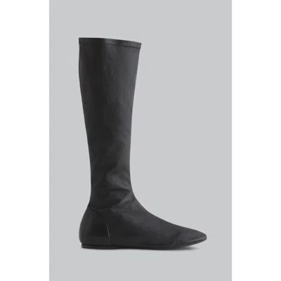 CO CO STRETCH LEATHER KNEE-HIGH BOOTIE