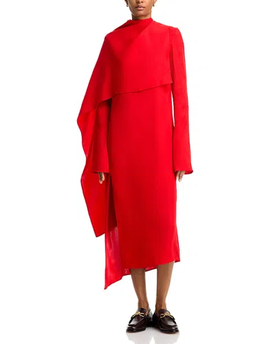 Co Scarf Dress In Red