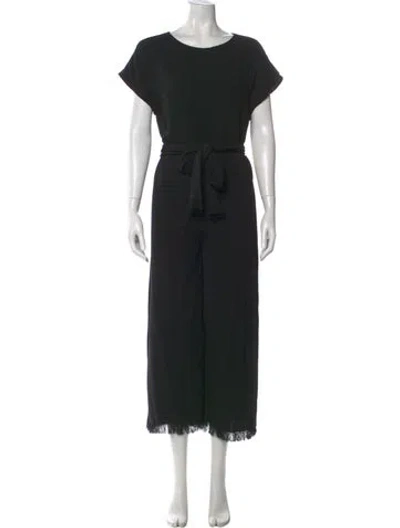 Pre-owned Co Sop Neck Jumpsuit In Black