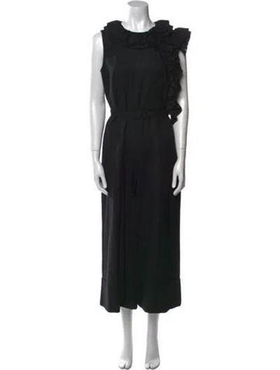 Pre-owned Co Sop Neck Jumpsuit In Black
