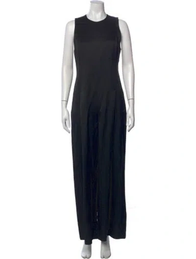 Pre-owned Co Sop Neck Jumpsuit In Black