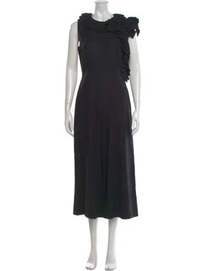 Pre-owned Co Sop Neck Jumpsuit In Black