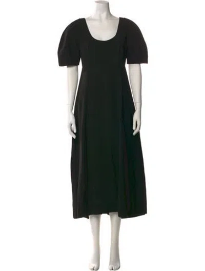 Pre-owned Co Sop Neck Long Dress In Black